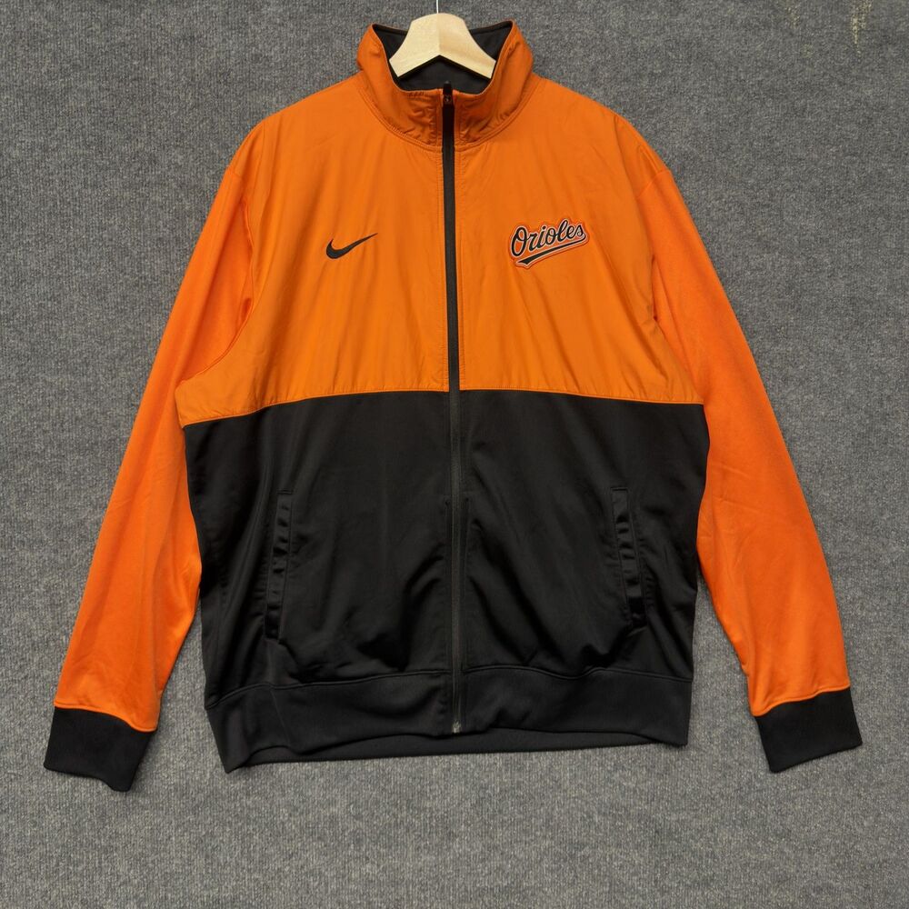 Nike Baltimore Orioles Mens Track Jacket Full Zip Size XL MLB Windbreaker MLB